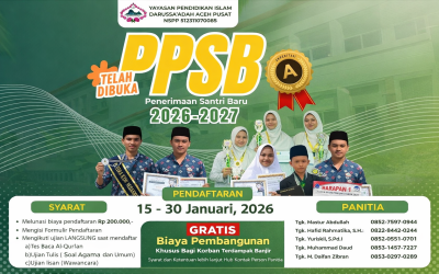 PENERIMAAN SANTRI BARU (PSB) Tahun Ajaran 2026–2027